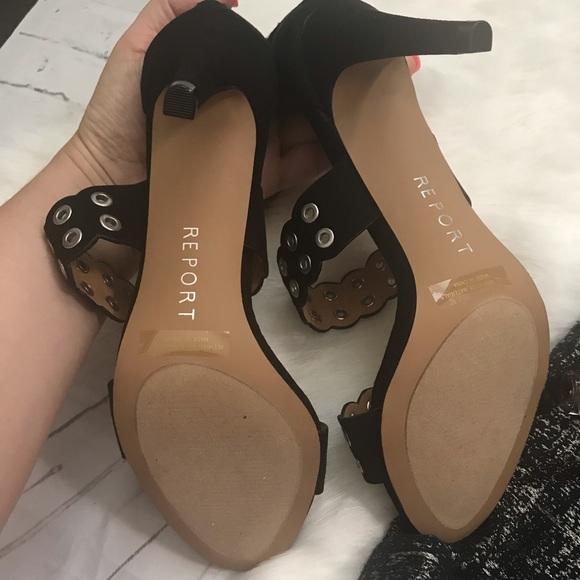 NWT Report Black Hardware Apollo Zipper Heels - Picture 8 of 8